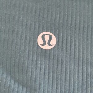 lululemon ribbed high-rise crop leggings — teal